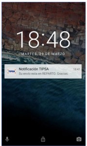 App Tipsa notificacion