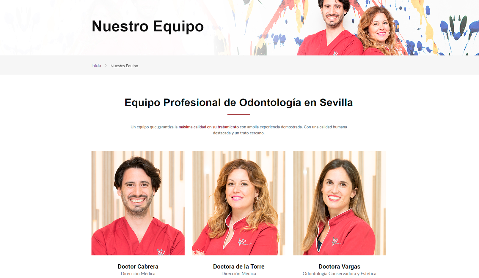 Clinica Centro Sevilla Equipo