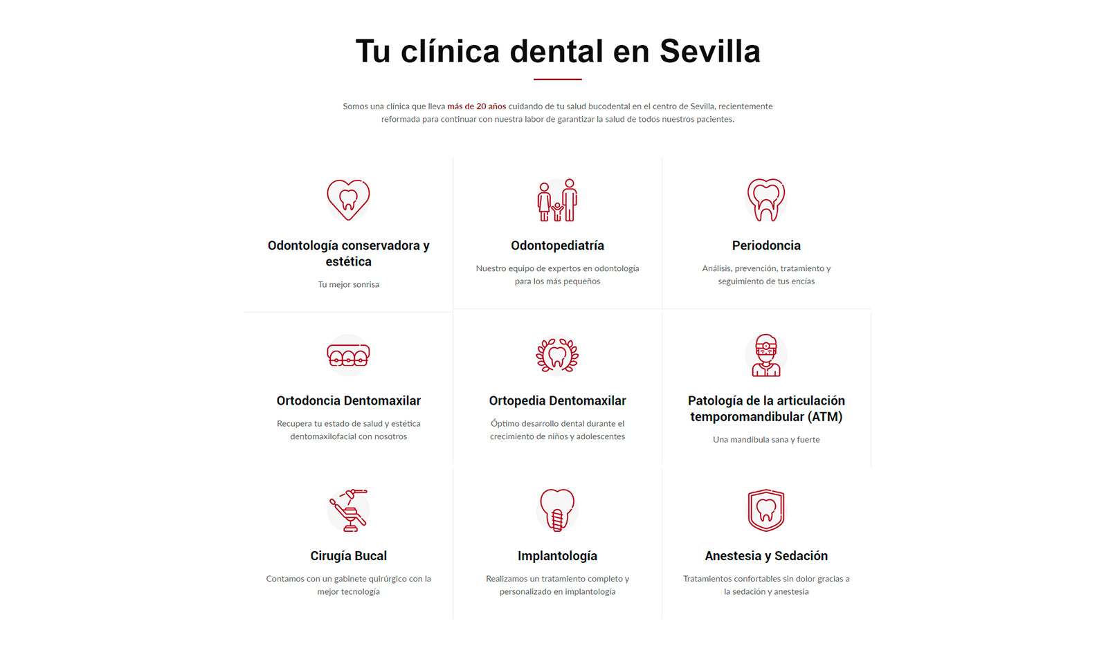 Clinica Centro Sevilla Servicios